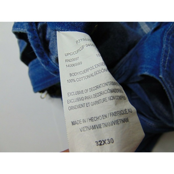 Vintage Liberty 32 X 30 Blue Jean Overalls Pants - Picture 6 of 6